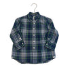 Crewcuts Navy, Green, White, Yellow Plaid Button Down - Size 2