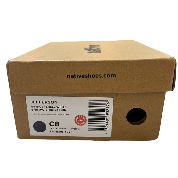 Native Jefferson Blue Shoes in Box - Size C8