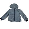 Cadet Rousselle Jersey-Lined Navy Check Hooded Windbreaker Jacket - Size 4A