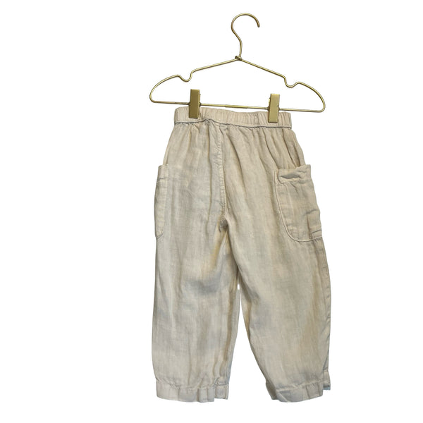 Zara Light Tan Linen Pants - Size 18-24 Mo