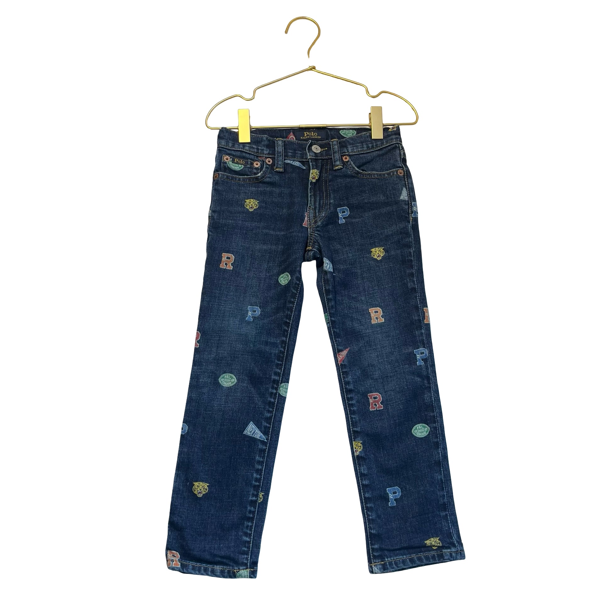 Polo Ralph Lauren Icon Print Denim Jeans - Size 4