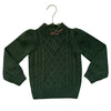 Janie and Jack Green Cable-Knit Sweater - Size 3