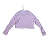 Athleta Girl Lavender Cropped Lightweight Waffle Shirt - Size XS 6