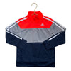 Adidas Navy, Gray, Neon Coral Track Jacket - Size 5