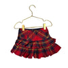 Ralph Lauren Red & Navy Plaid Pleated Skirt - Size 2