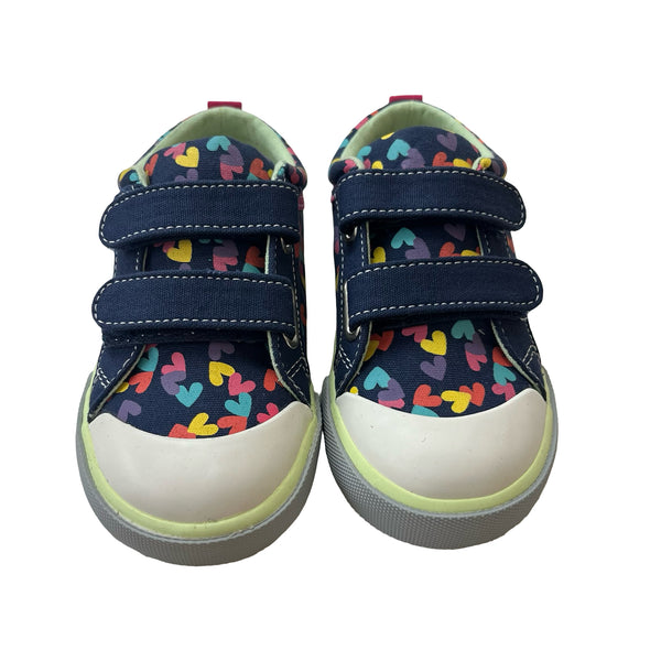 See Kai Run Robyn Navy Heart Sneakers New in Box - Size 11