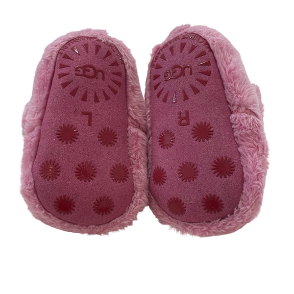 UGG Pink Faux Fur Booties - Size 0-1