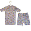 Hanna Andersson Lavender Butterfly Print PJ Set - Size 6-7