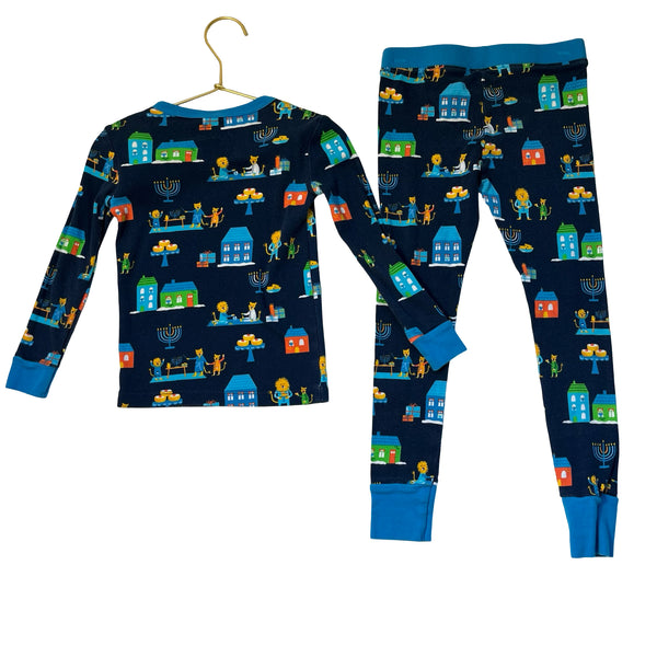 Target Navy Hanukkah 2 Piece PJ Set - Size 4