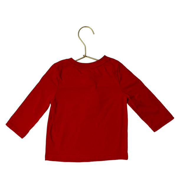 Cat & Jack Red 'Merry & Bright' Graphic Shirt - Size 12 Mo