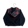 Nike Black & Red Texture Pattern Fleece Hooded Sweatshirt - Size 3