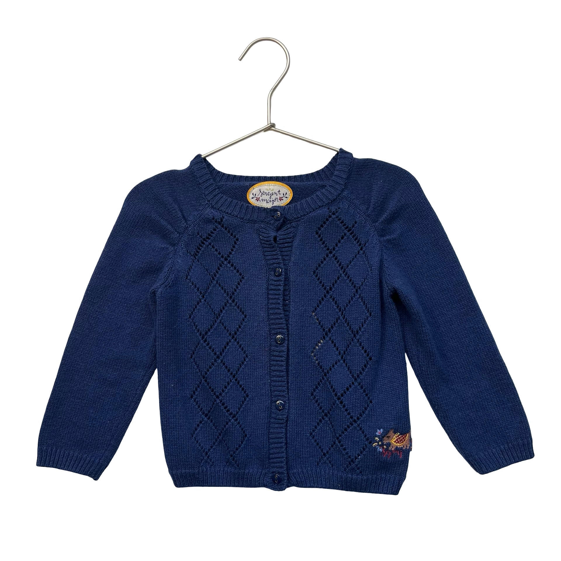 Sergent Major Navy Cardigan Sweater - Size 2