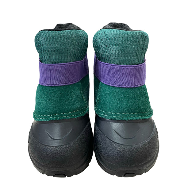 North Face Green & Purple Waterproof Winter Boots - Size 9