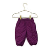 North Face Reversible Purple & Owl Print Quilted Pants - Size 0-3 Mo