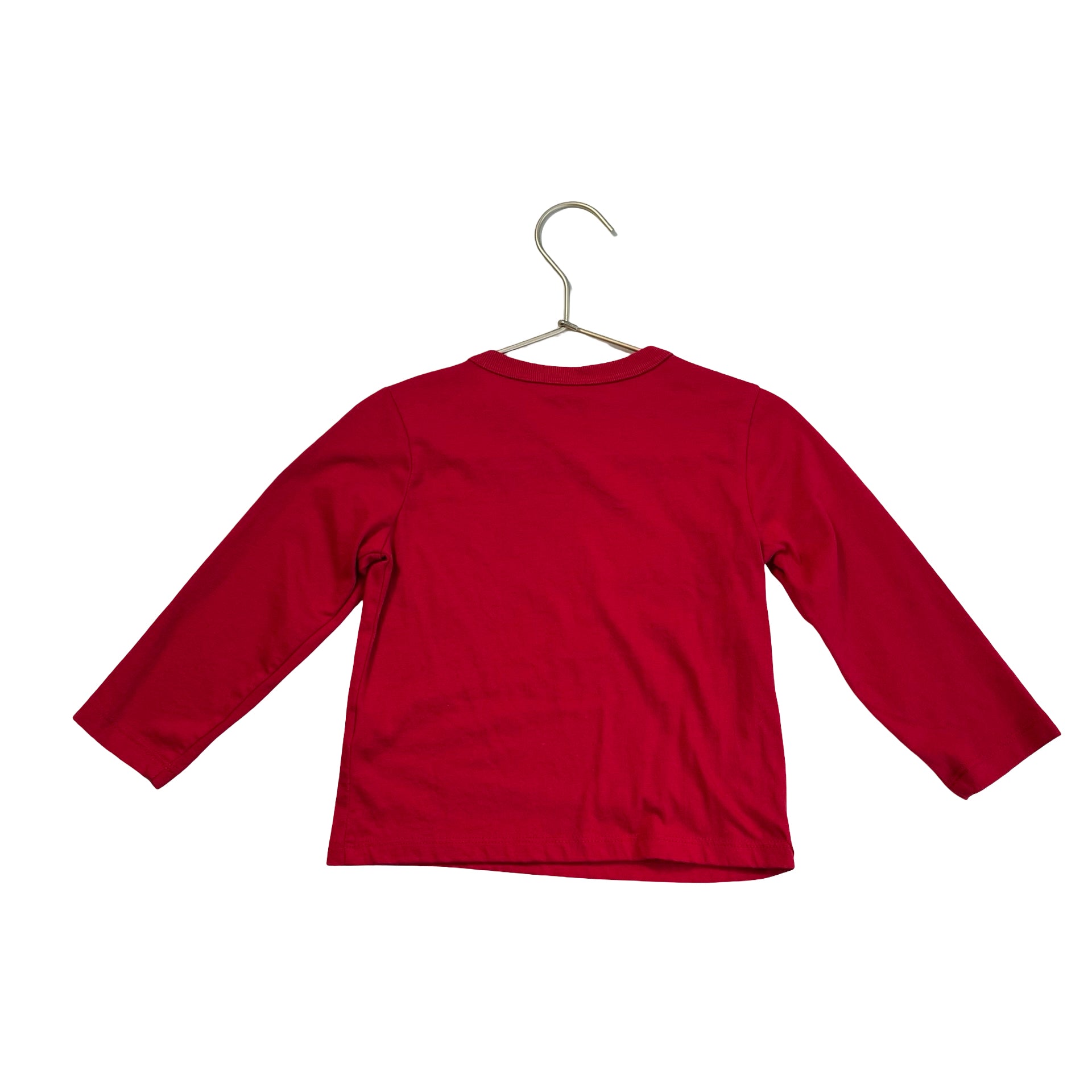 Children's Place Red Dino & Santa's Sleigh Shirt - Size 18-24 Mo