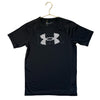 Under Armour Black & White Logo Athletic T-Shirt - Size YMD 10-12