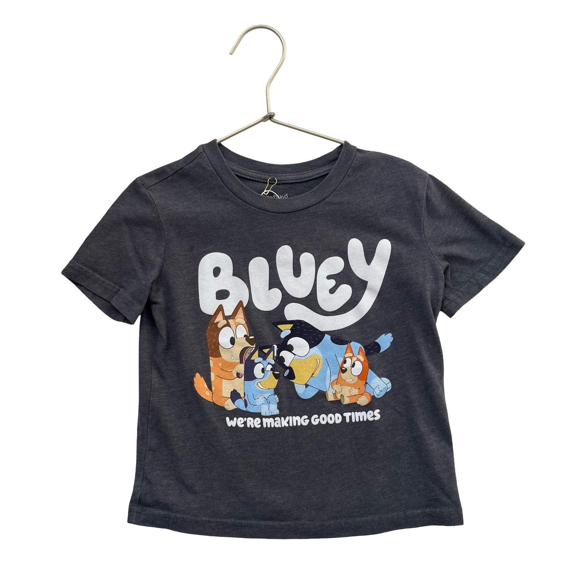 Jumping Beans Dark Gray Bluey Character T-Shirt - Size 4