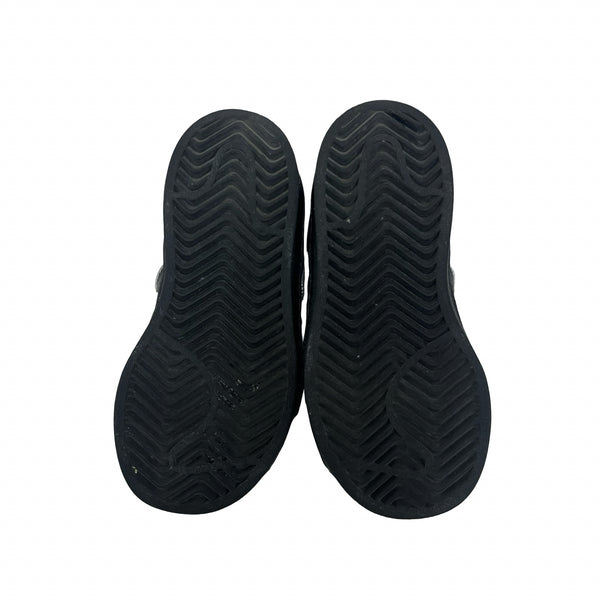 Adidas Superstar Black Sneakers - Size 7K