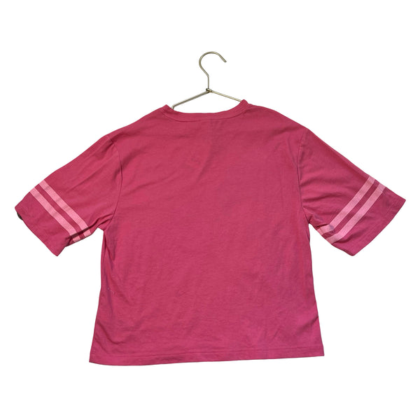Old Navy Pink 'Wild Heart' Butterfly Graphic T-Shirt - Size L 10-12
