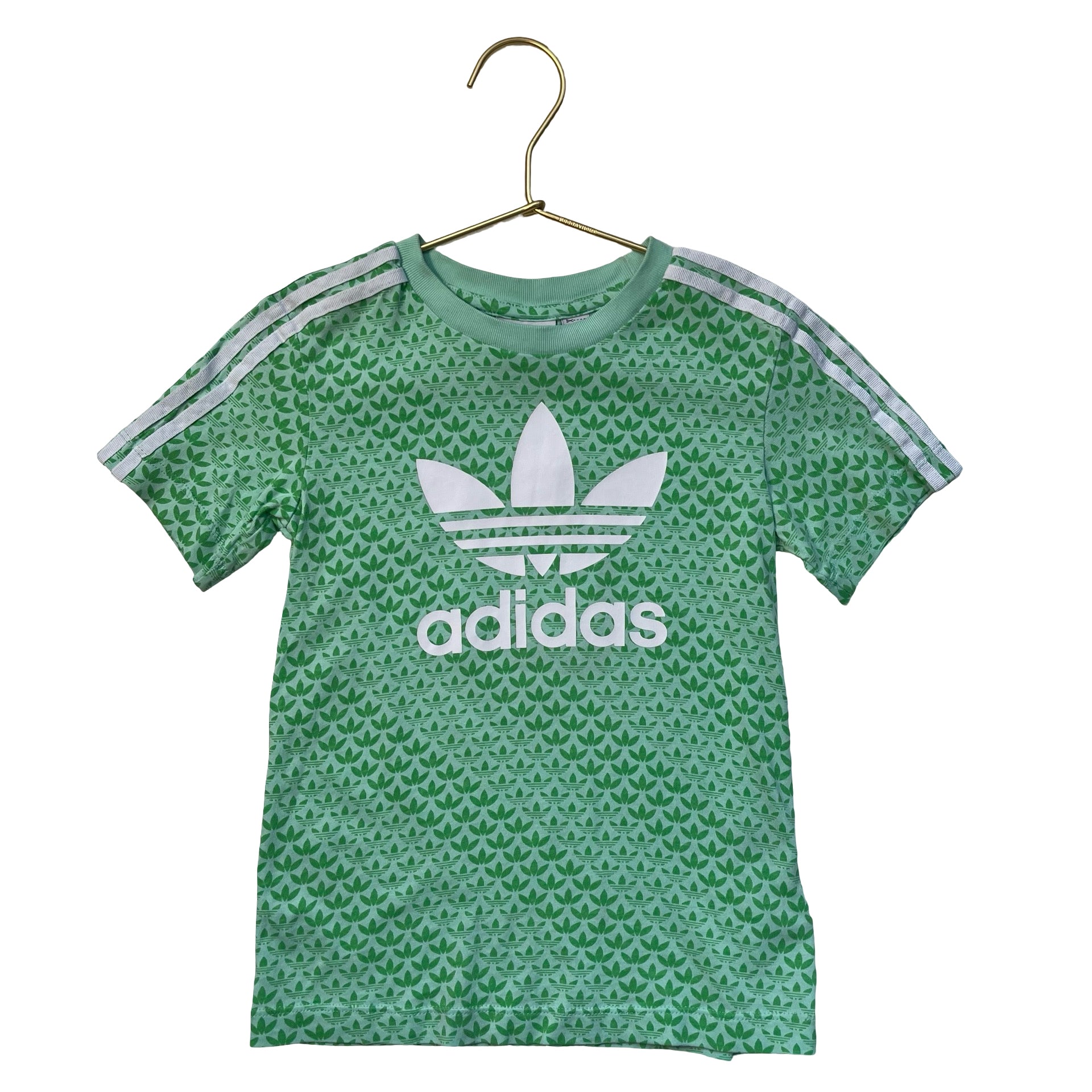 Adidas Green Logo Print T-Shirt - Size 3T