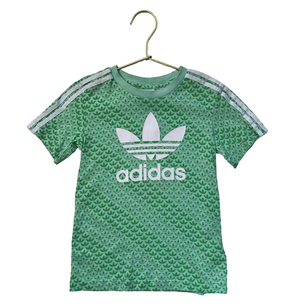 Adidas Green Logo Print T-Shirt - Size 3T