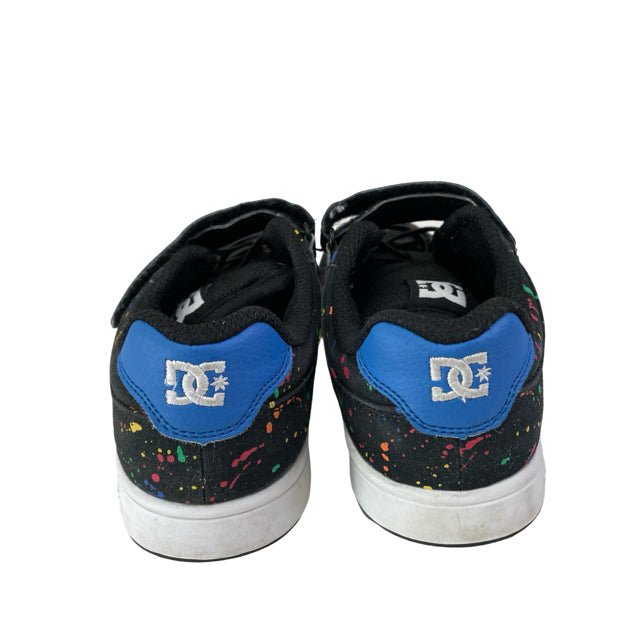 DC Shoes Black Splatter Pattern Sneakers - Size 2.5Y Big Kid - Bounce Mkt