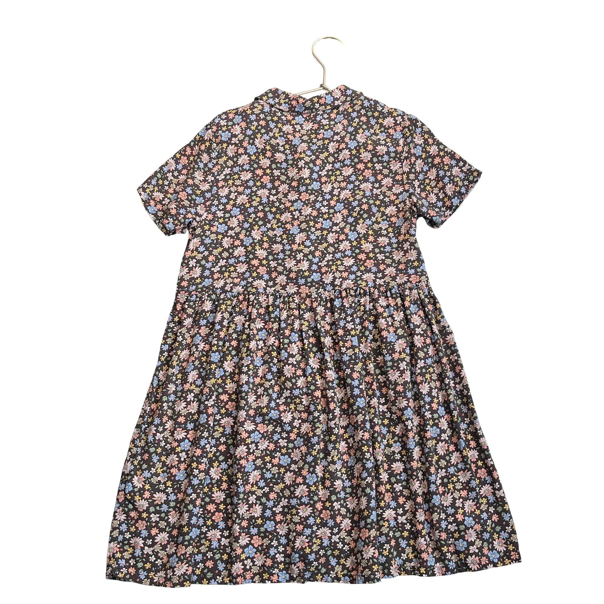 H&M Brown Floral Dress - Size 7
