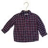 Bout'Chou Navy, Red, Ivory Plaid Flannel Button Down - Size 18 Mo