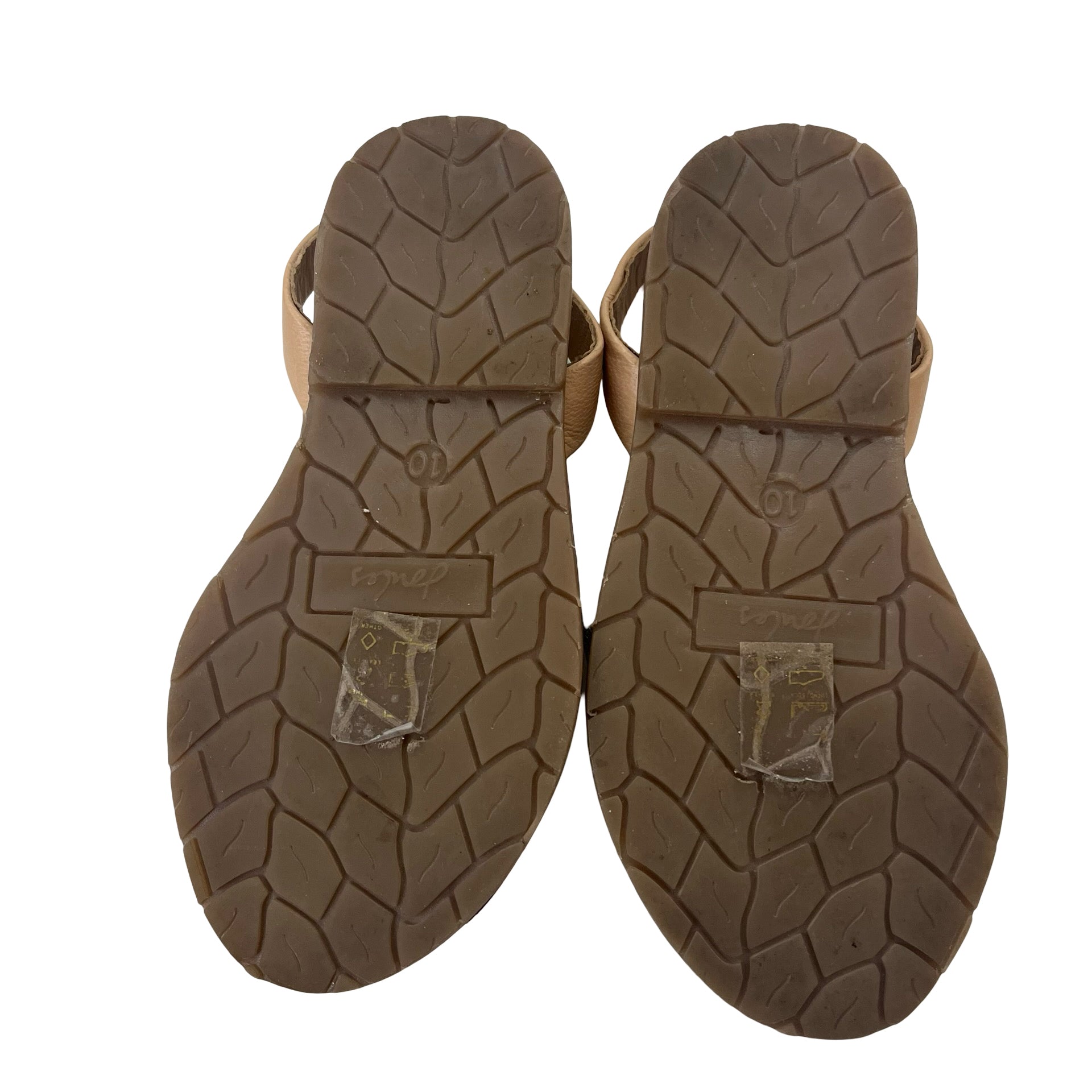 Joules Silver & Tan Sandals - Size 10