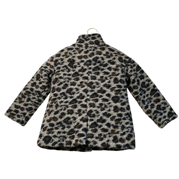 Tocoto Vintage Leopard Print Coat - Size 4Y
