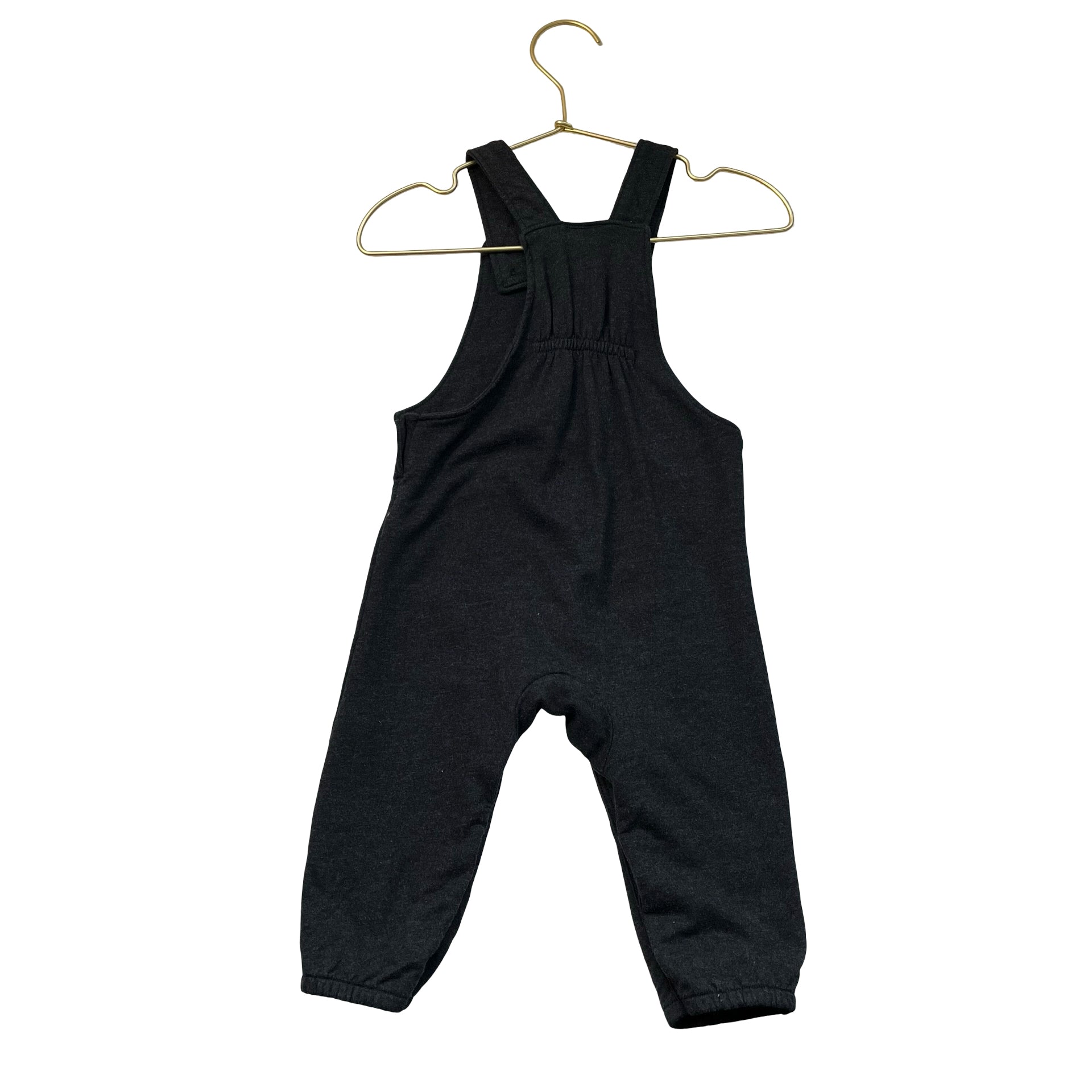 Fred & Flo Dark Gray Overalls - Size 9-12 Mo