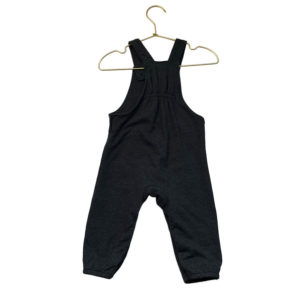 Fred & Flo Dark Gray Overalls - Size 9-12 Mo