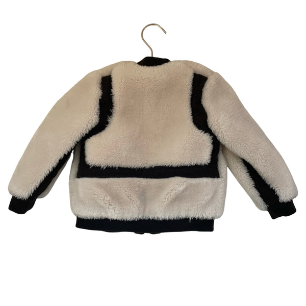 Chloe Ivory Faux Fur Jacket - Size 3