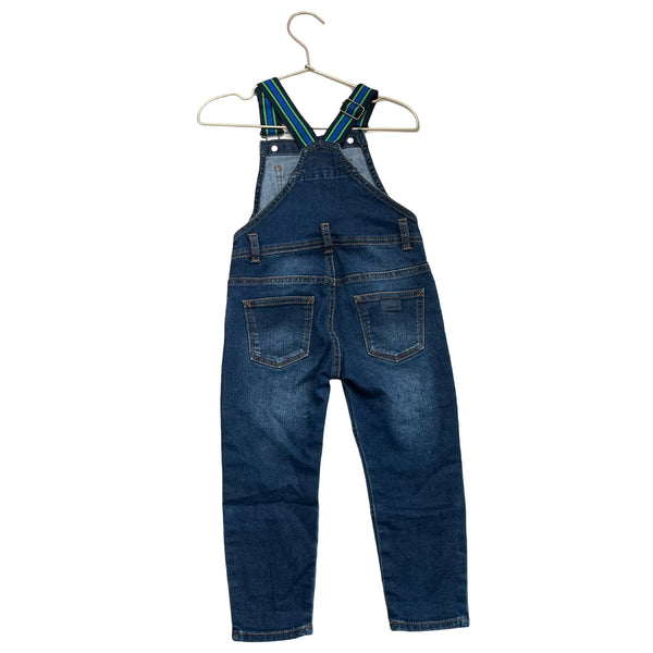Catimini Denim Patch Overalls - Size 3
