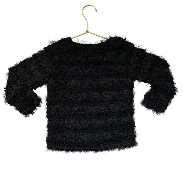Appaman Black Eyelash Sweater - Size 4T