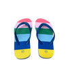 Boden Blue & Rainbow Striped Flip-Flop Sandals - Size 28 (11)