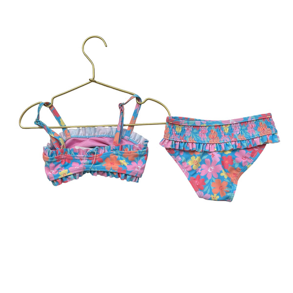 Feather 4 Arrow Flower Print Bikini Swim Suit - Size 3T