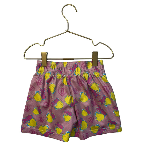 Baseball Lifestyle 101 Pink Peeps Athletic Shorts - Size XXS 4-5