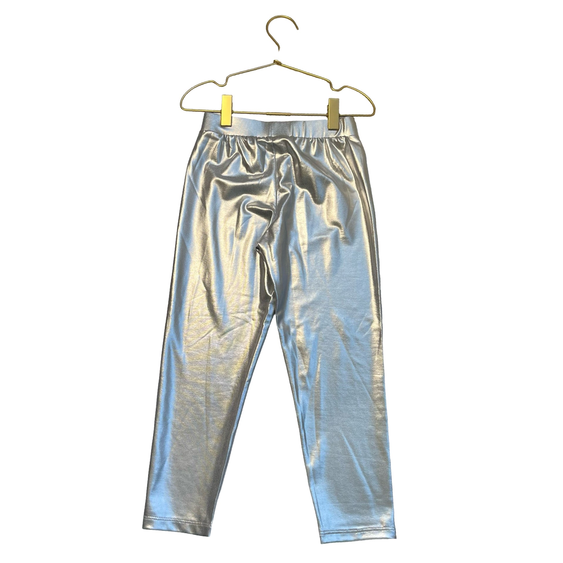 Gap Kids Silver Metallic Leggings - Size S 6-7