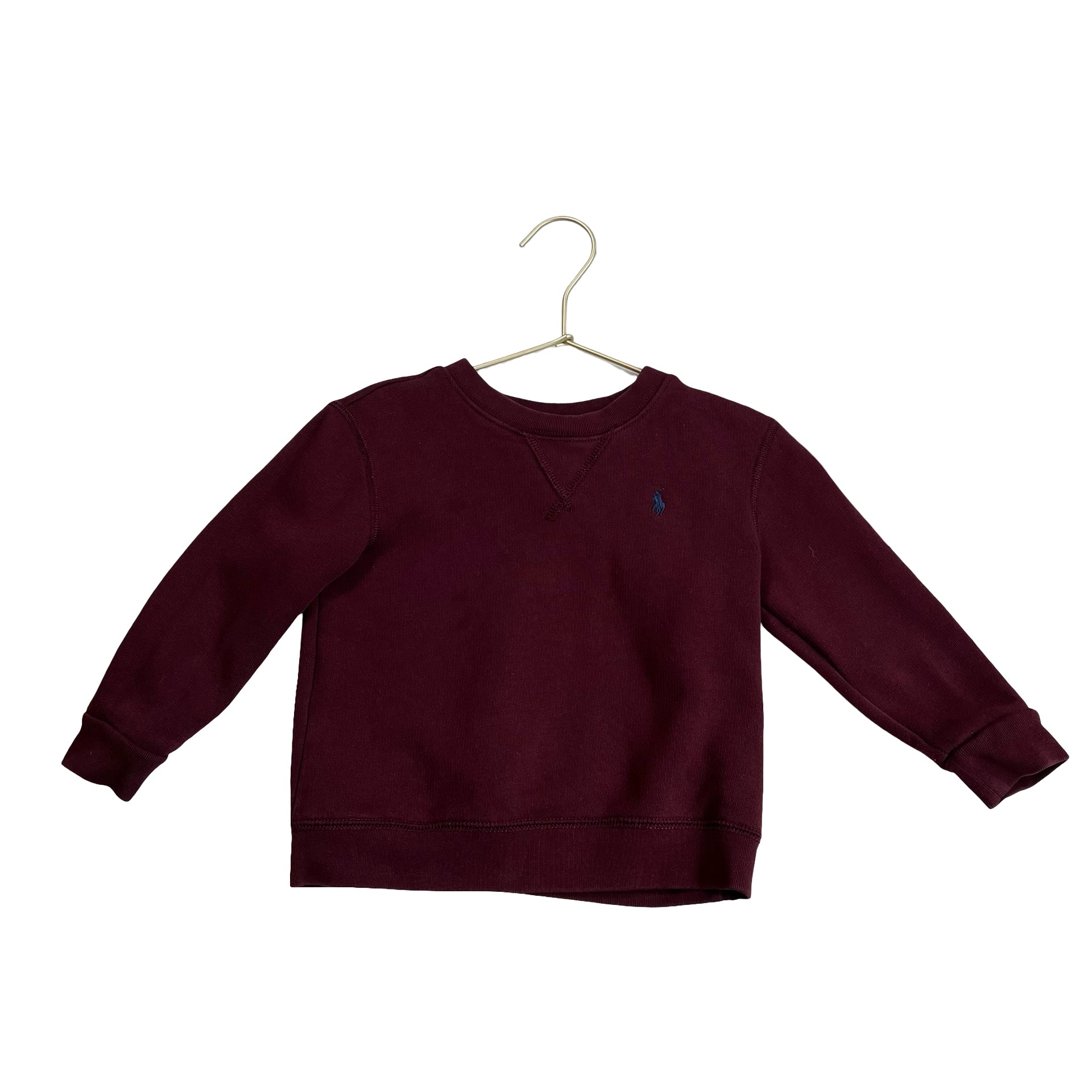 Ralph Lauren Burgundy Sweatshirt - Size 24 Mo