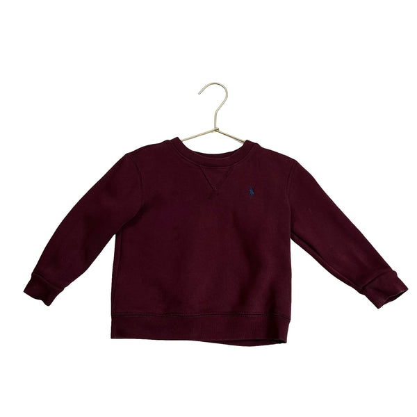 Ralph Lauren Burgundy Sweatshirt - Size 24 Mo