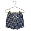 Janie and Jack Navy & White Check Shorts - Size 12-18 Mo