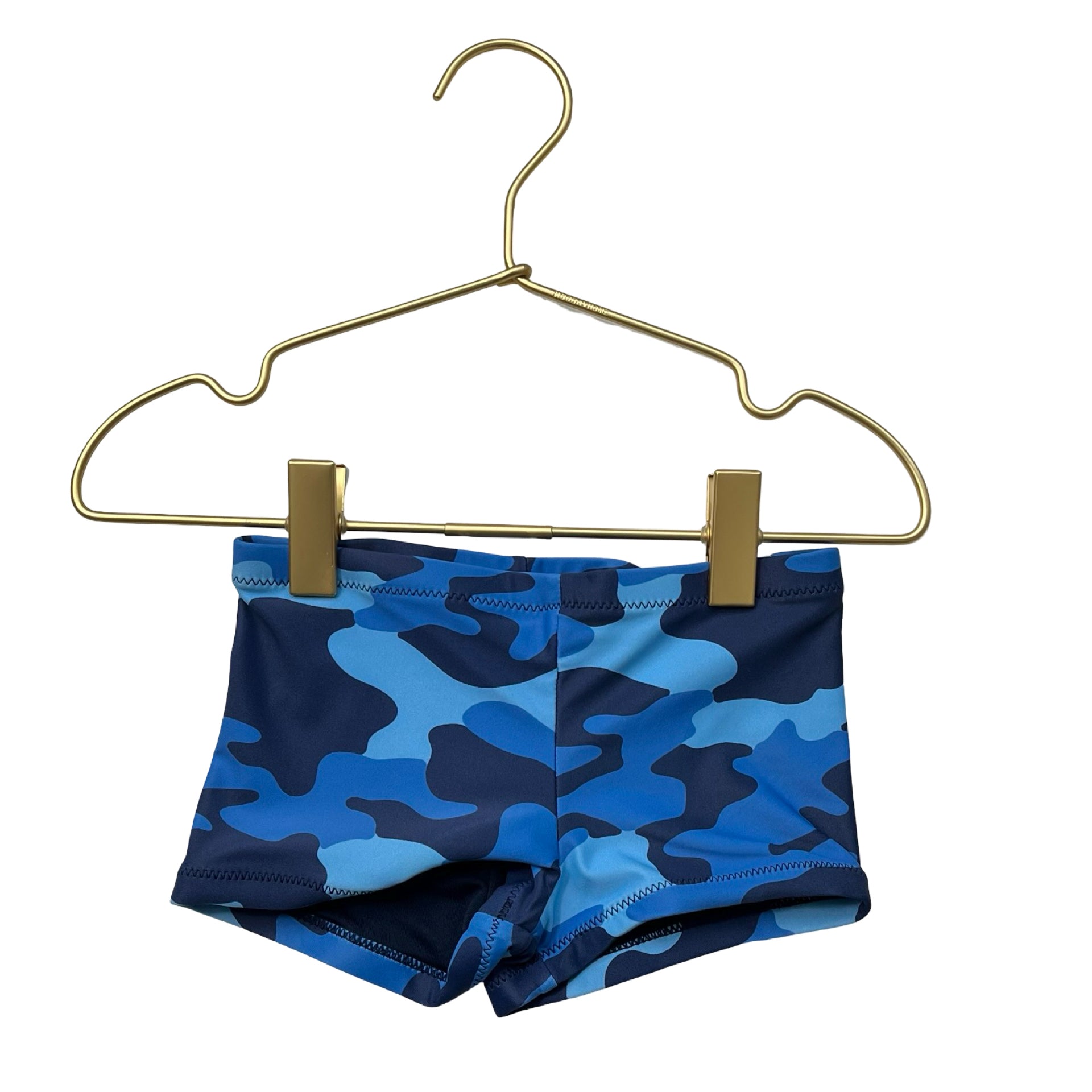 Primary Blue Camo Swim Suit - Size 2-3 Mo