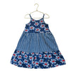 Hanna Andersson Blue Stripe & Flower Print Dress - Size 5