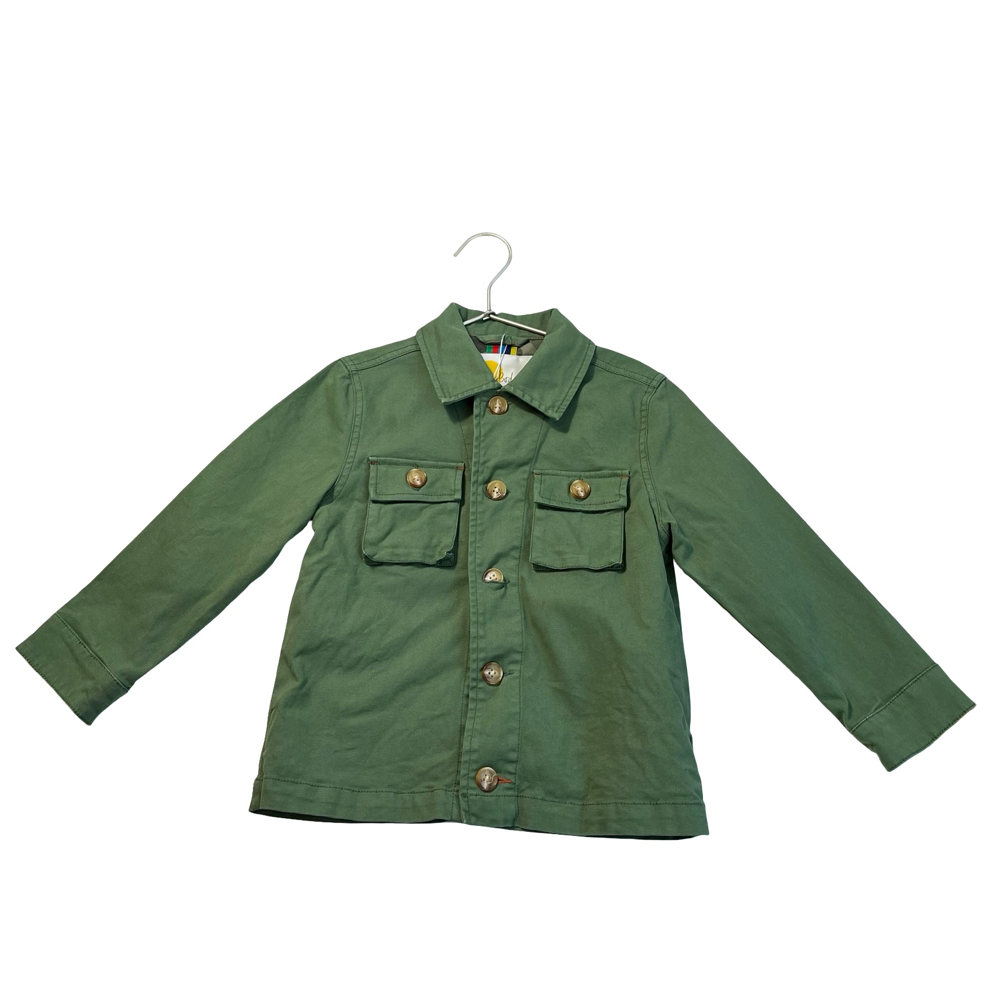 Mini Boden Olive Green Shacket Jacket - Size 4-5Y
