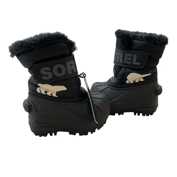 Sorel Black 'Snow Commander' Winter Boots New with Tags in Box - Size 4