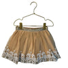 Louise Misha Peach Tulle Embroidered & Sequin Skirt - Size 4Y