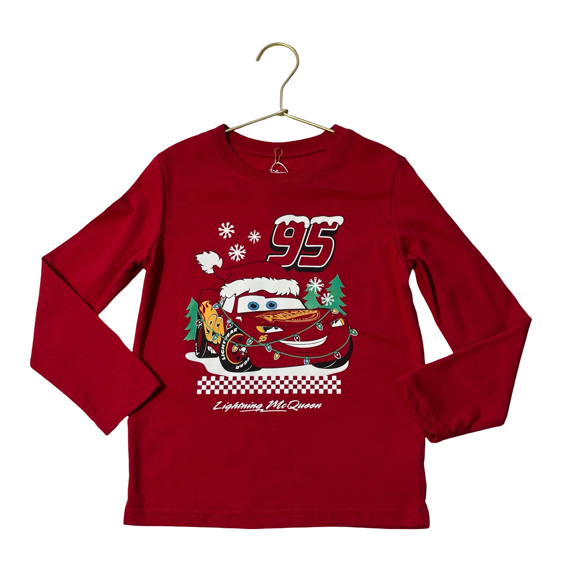 Jumping Beans x Disney Lightning McQueen Holiday T-shirt - Size 5