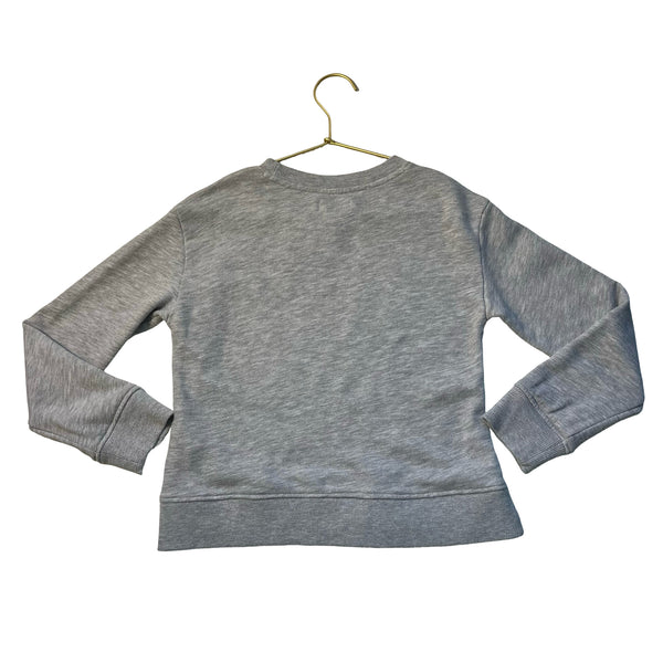 Vineyard Vines Gray Shell Print Whale Applique Sweatshirt - Size S 8-10