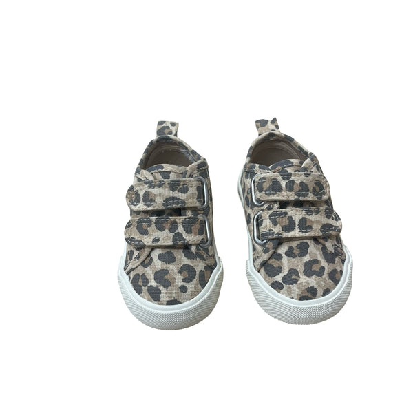 H&M Leopard Print Velcro Sneakers - Size 4-5
